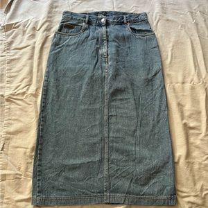 Vintage Pendleton denim skirt.